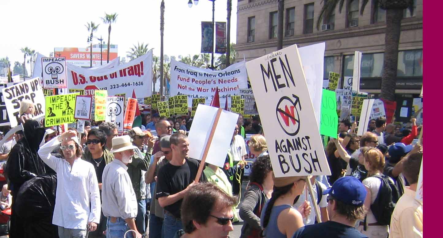 Iraq Invasion AntiWar March in Los Angeles March 17 2007