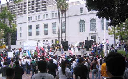 Los Angeles Immigration Bill HR 4437 Protest April 14 2006