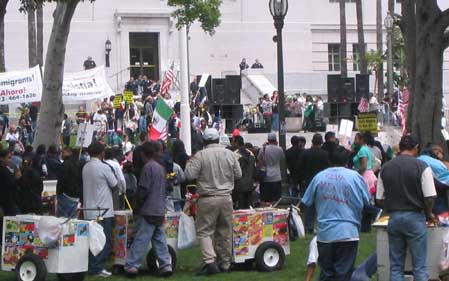 Los Angeles Immigration Bill HR 4437 Protest April 14 2006