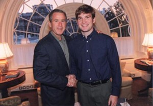 George Bush and Brian Smith at the White House